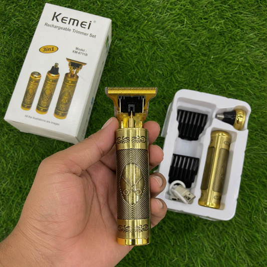 Kemei KM-6711B 3-in-1 Trimmer Set