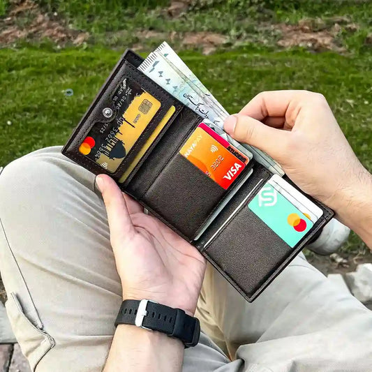 Balebaily Texture Bifold Wallet
