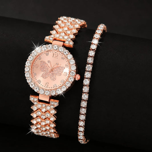 Luxury Quartz Watch And Bracelet