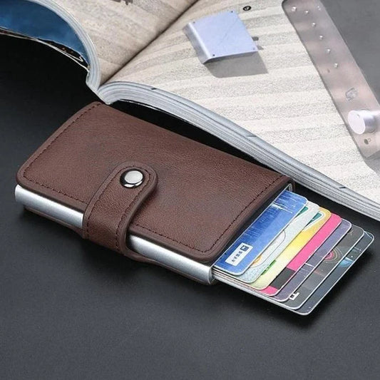 PU Leather Wallet & Pop up card holder
