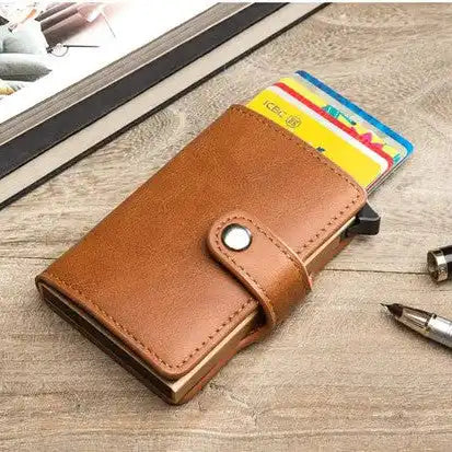 PU Leather Wallet & Pop up card holder