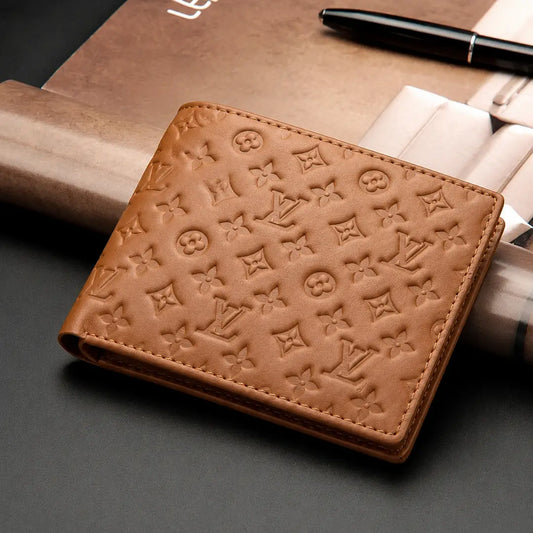 LV Style Embossed Pattern Wallet