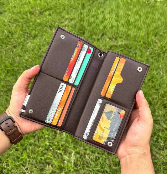 JEEP Premium Leather Zipper Wallet