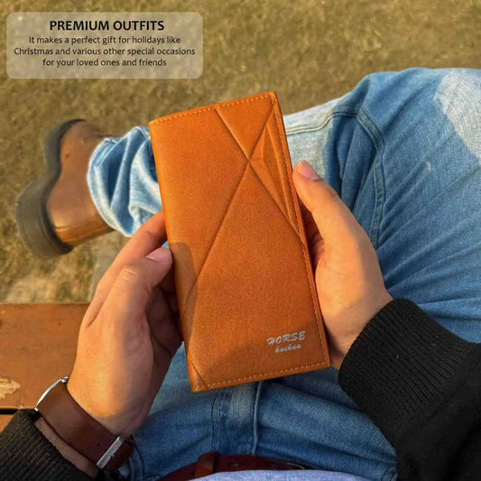 Horse Premium Leather Trifold Wallet